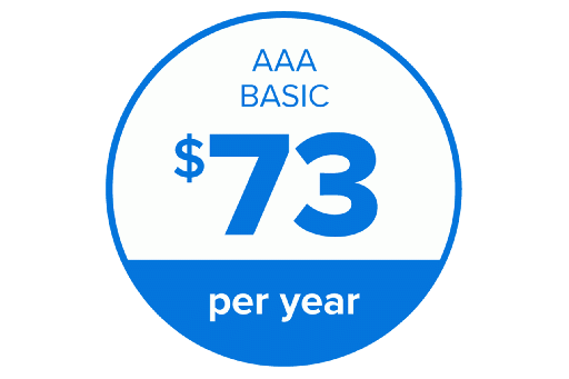 AAA (Triple A) Minneapolis Basic Membership is $73 per year plus $10 enrollment fee