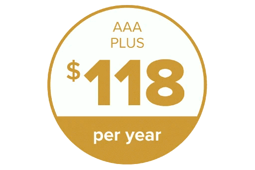 AAA (Triple A) Minneapolis Plus Membership is $118 per year plus $10 enrollment fee