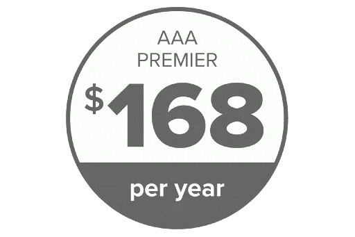 AAA (Triple A) Minneapolis Premier Membership is $168 per year plus $10 enrollment fee