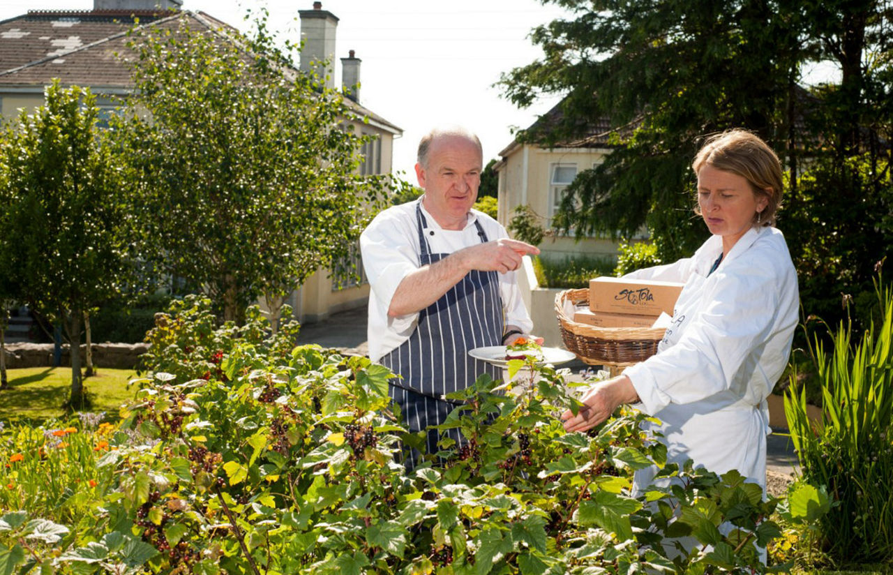 A sustainable restaurant garden on the Burren Food Trail