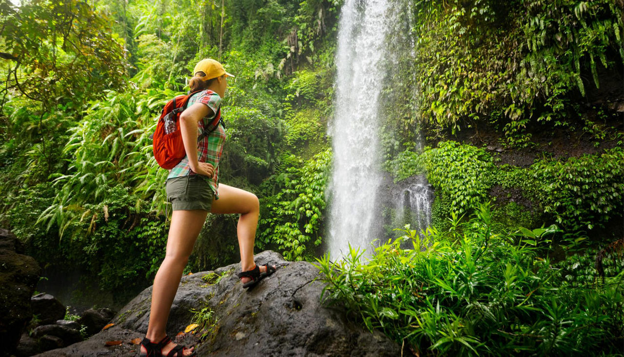 lush trails to the stunning Amber Cove Waterfall in the Dominican Republic