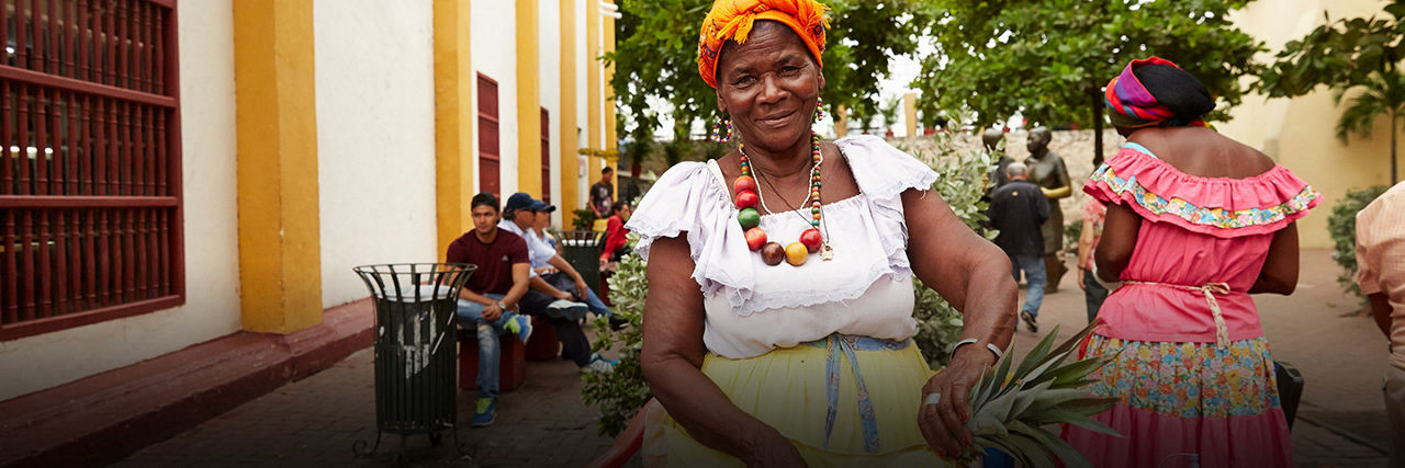 Woman in Cartagena Old Town