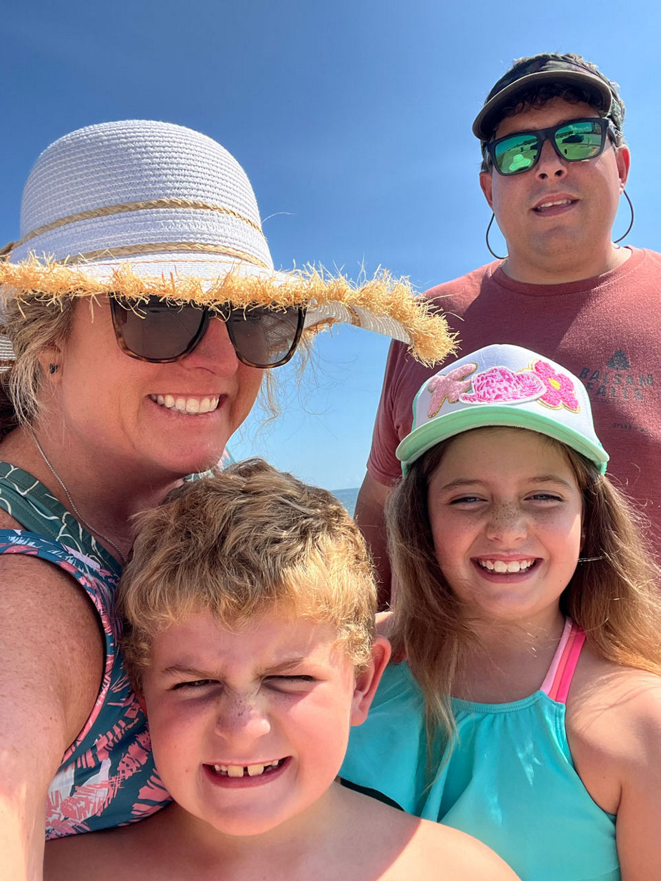 Heather Blackwelder and family on Carnival cruise