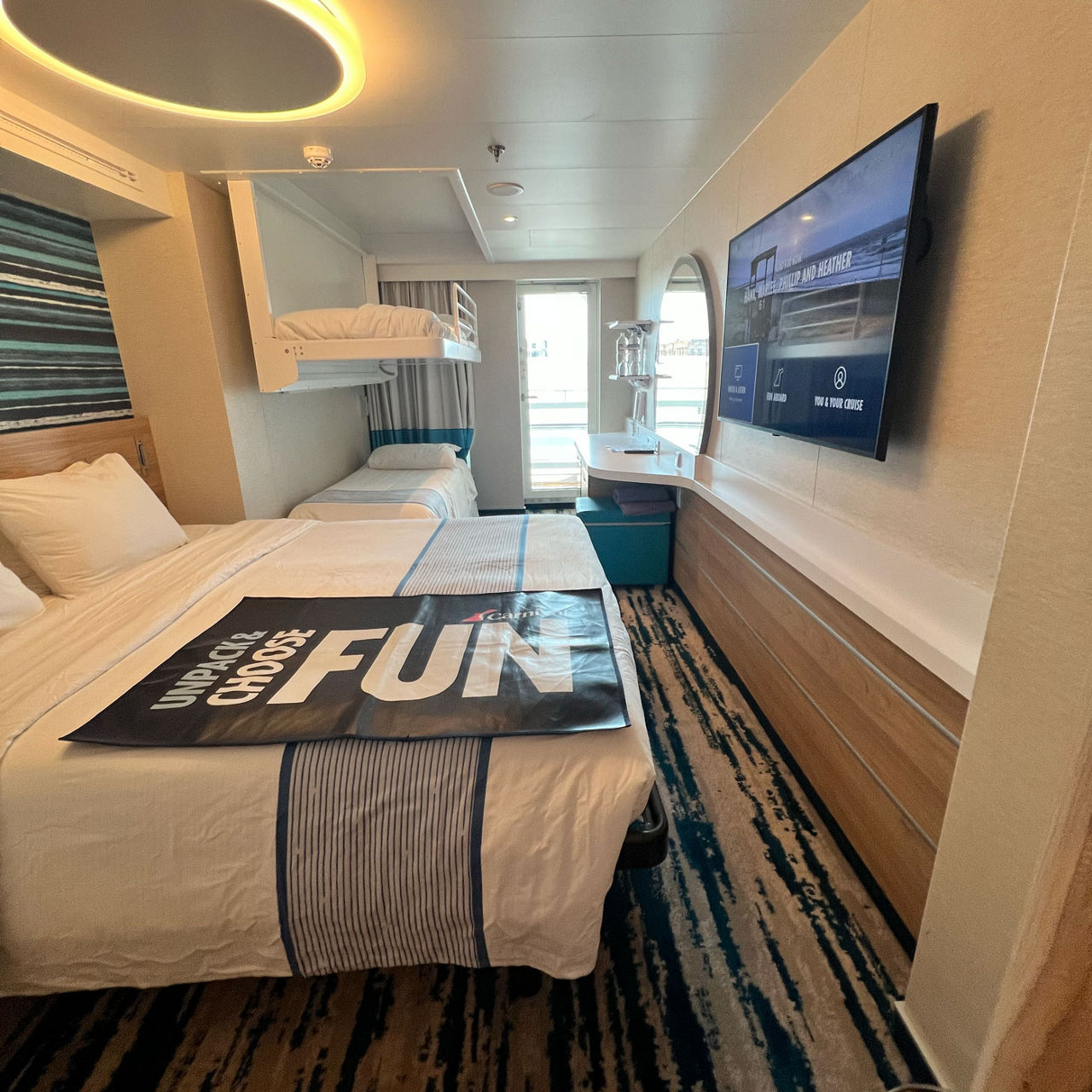 Carnival Jubilee cruise cabin