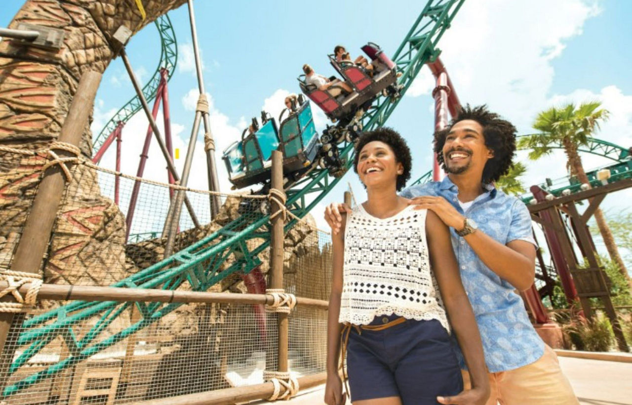 couple at Busch Gardens Tampa