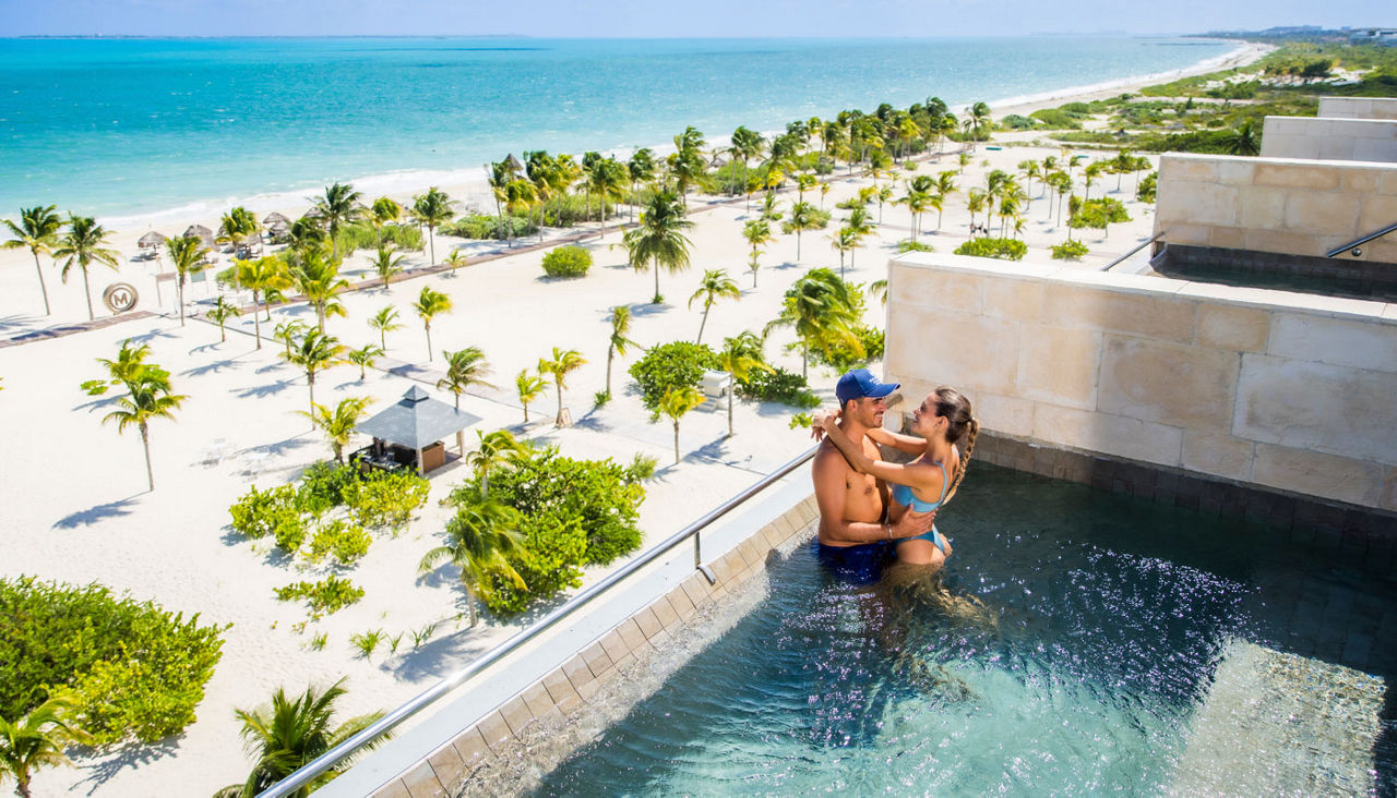 Plunge pool in Ocean Suite at Majestic