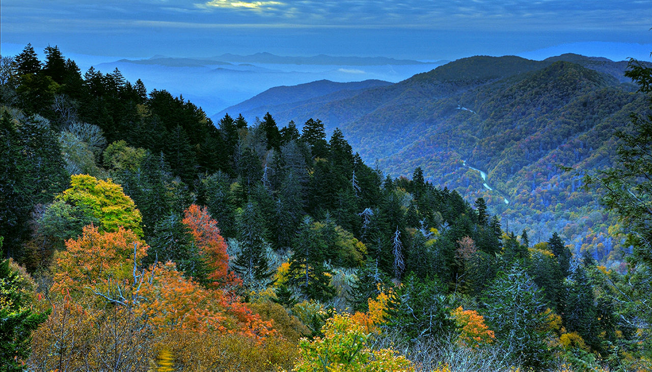 Newfound Gap Sunrise in the Great Smoky Mountains