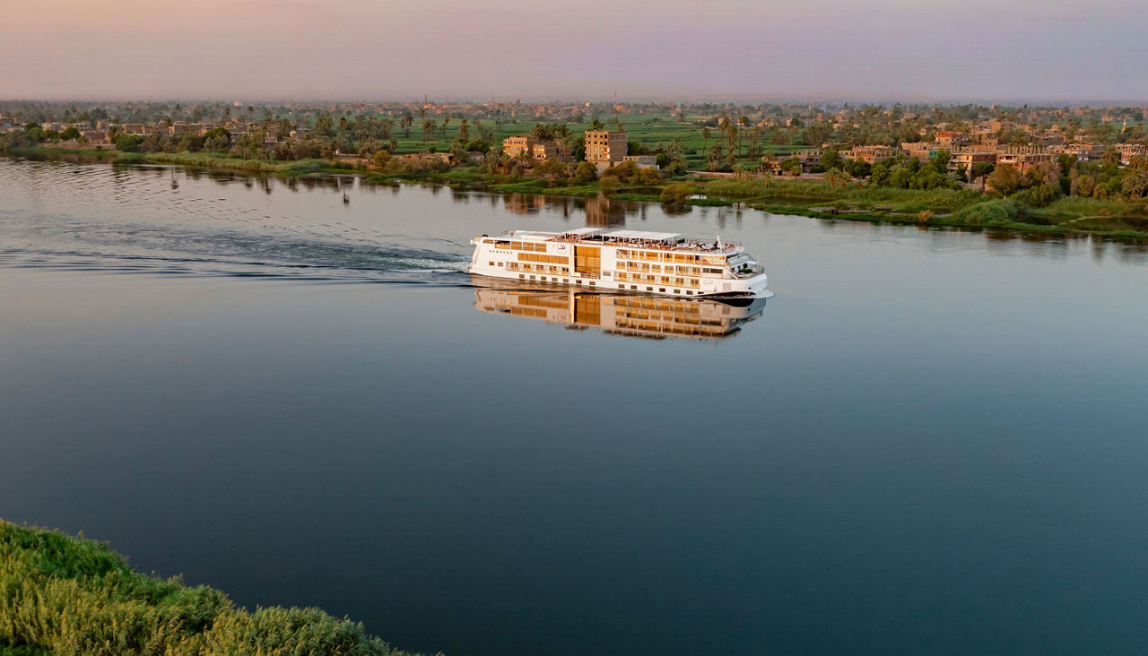 Viking cruise ship Osiris on the Nile