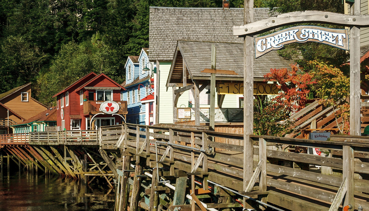 Creek Street in Ketchikan, Alaska