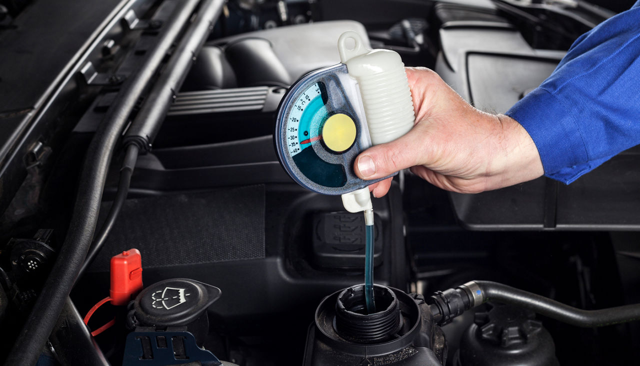 Checking the radiator/cooler antifreeze