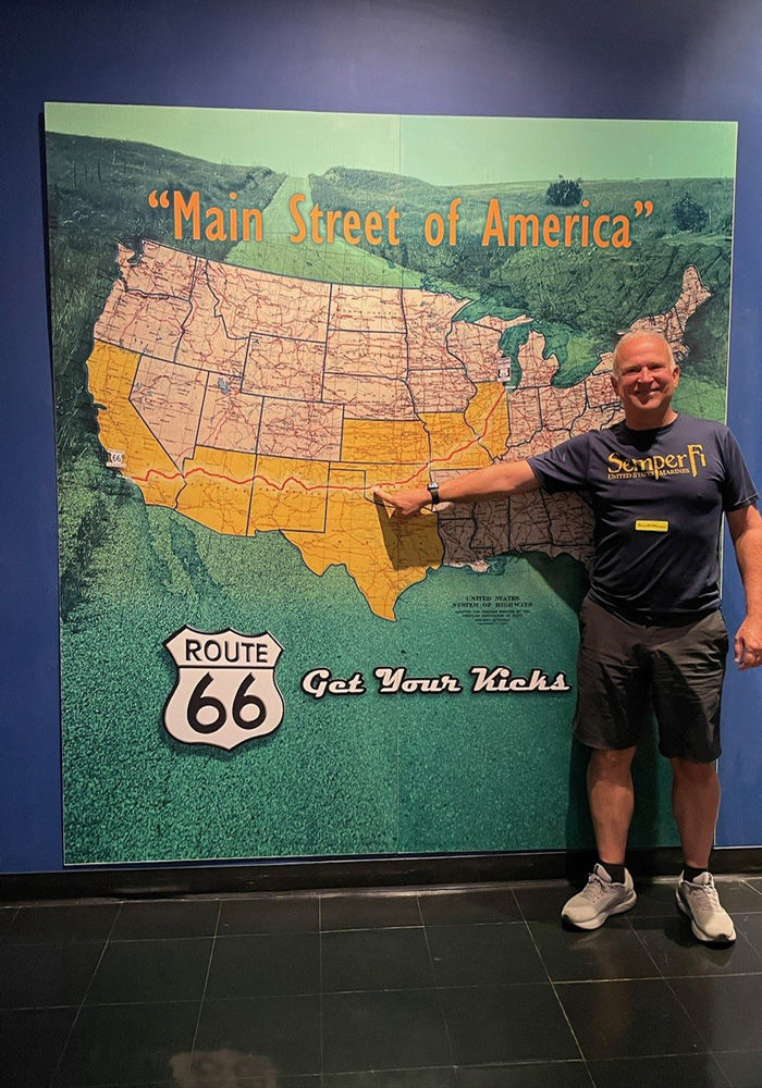 Main Street of America map of Route 66