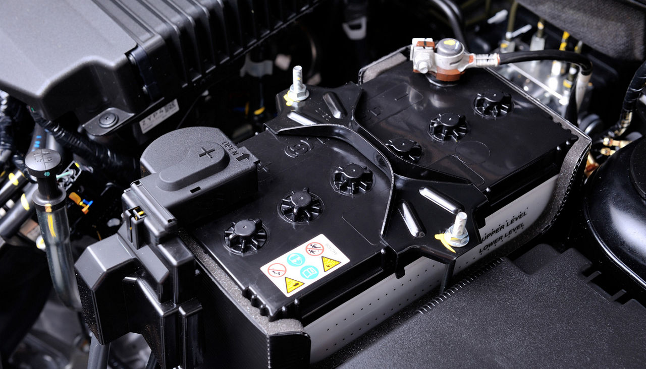 battery in car