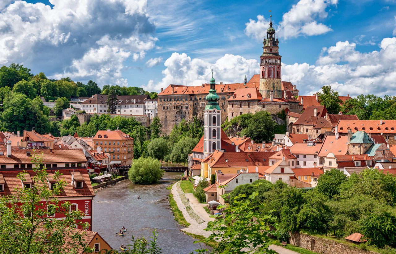 Old town of Cesky Krumlov, Czech Republic