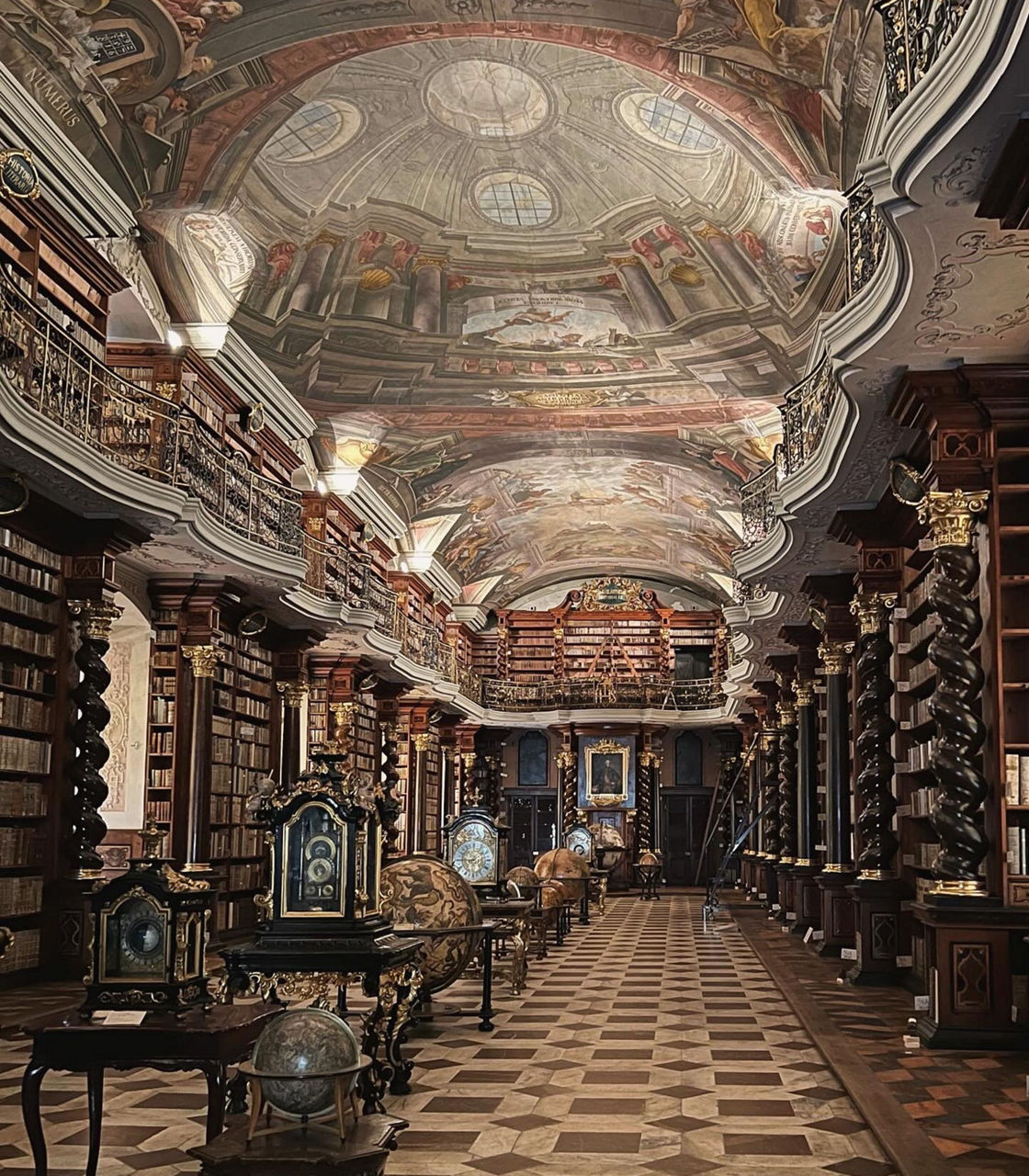 Klementinum Baroque Library in Prgaue