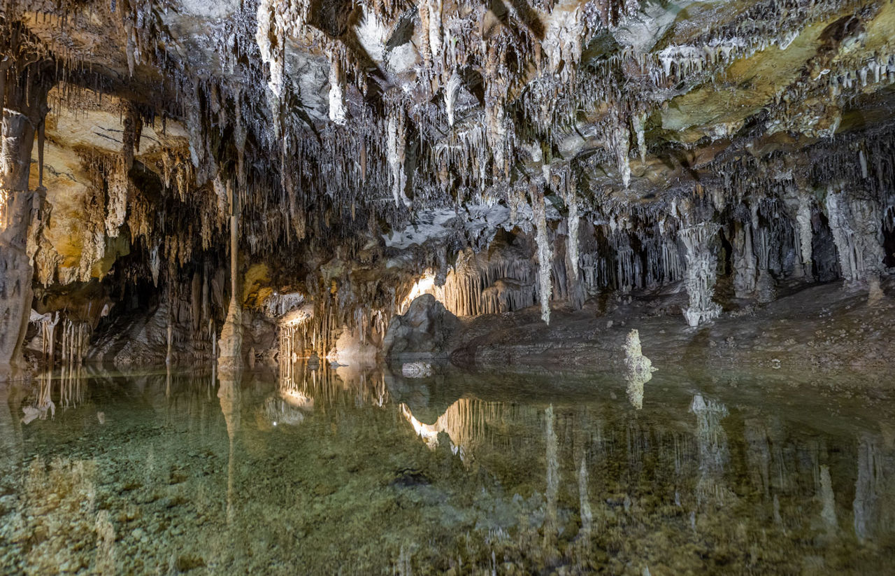 Reflection pool inside the Lehman caves, Nevada