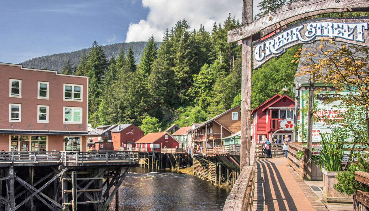 Creek Street in Ketchikan, Alaska