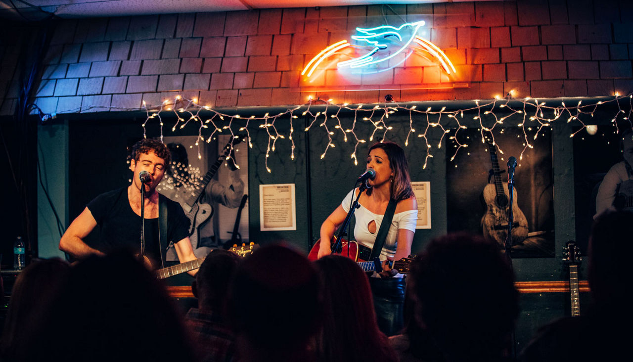 Performers at the Bluebird Cafe in Nashville