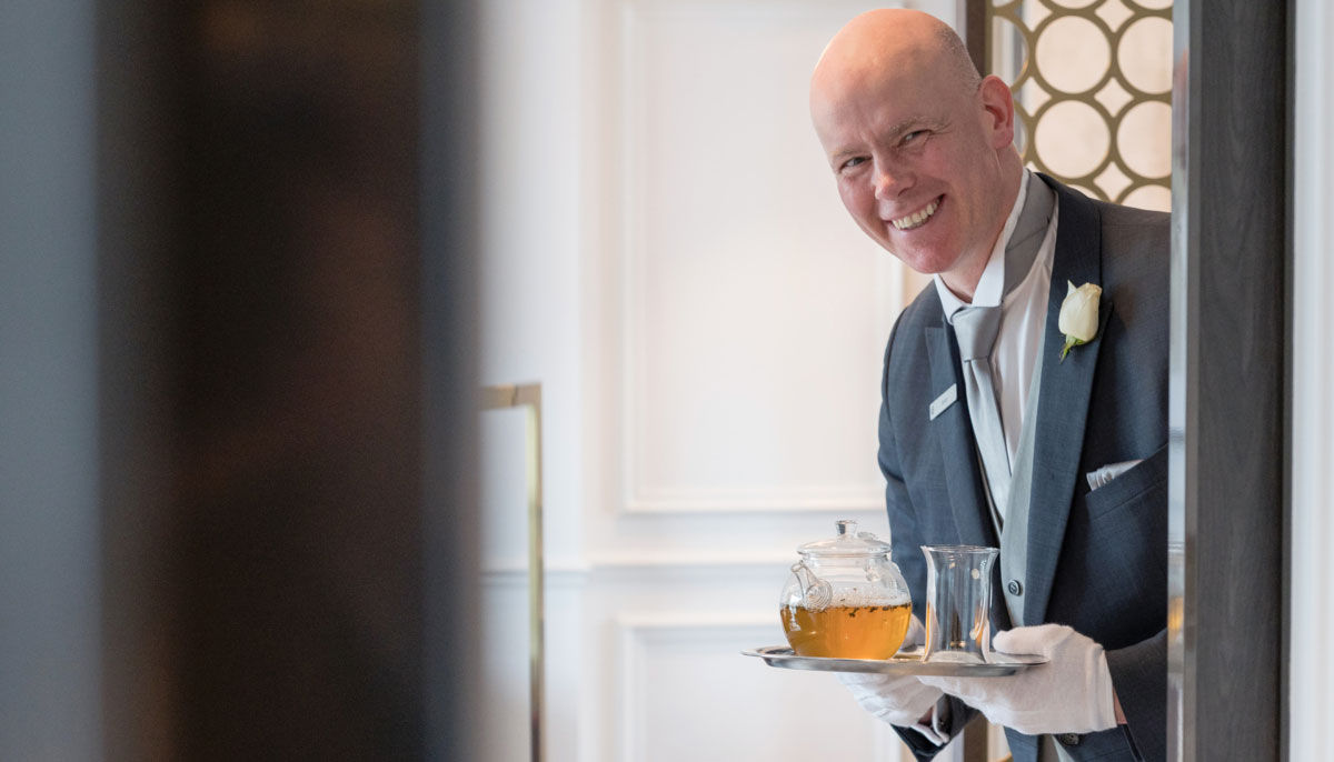 Royal Suite butler on Uniworld river cruise