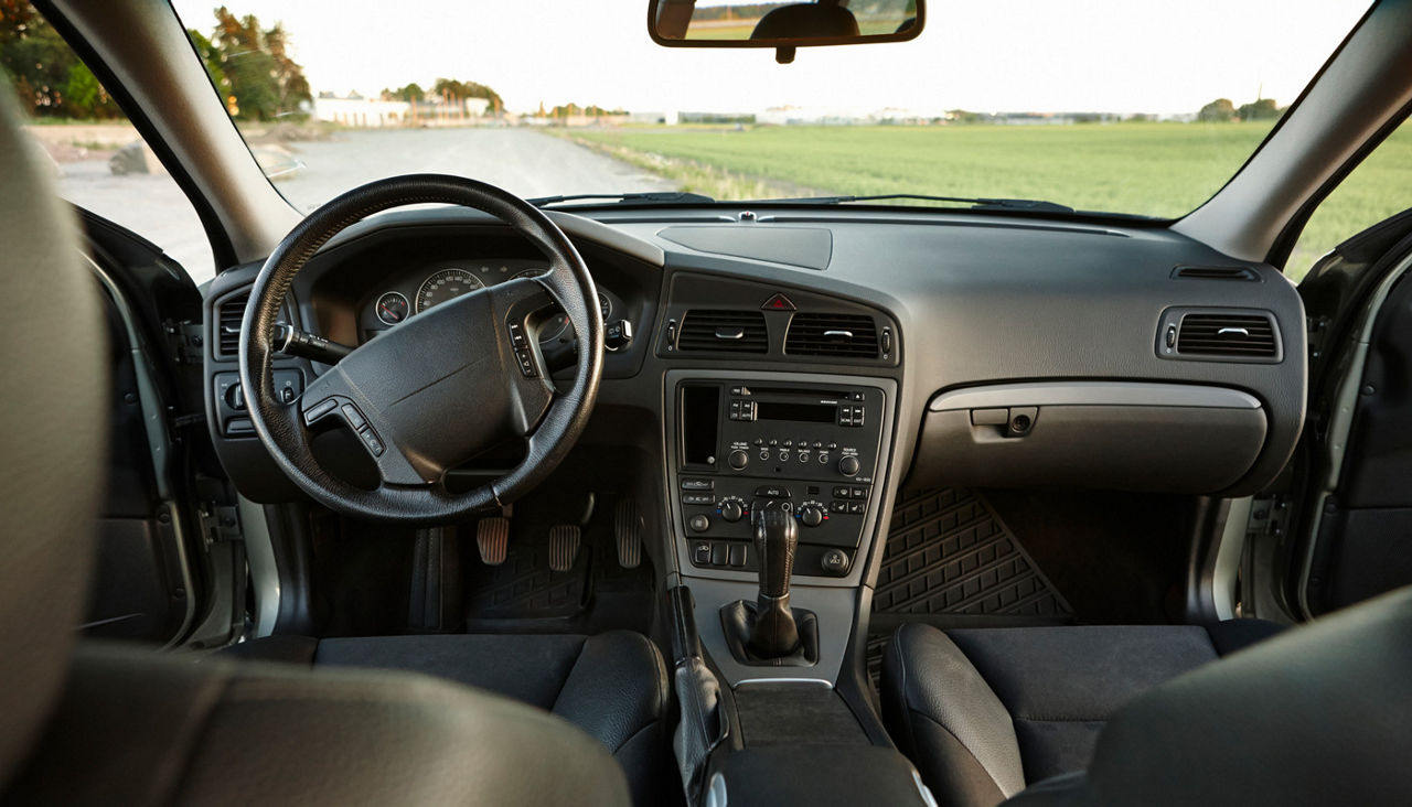 View of car interior