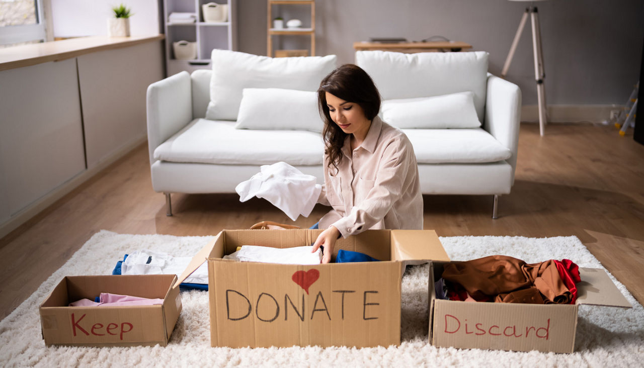 Donating Decluttering And Cleaning Up Wardrobe