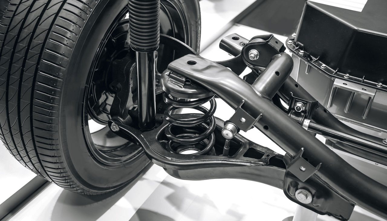 suspension system of the car