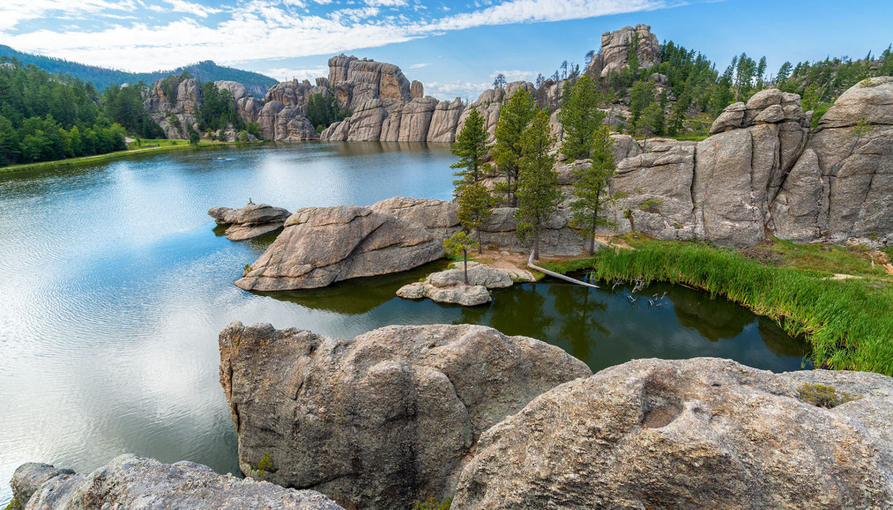 Beautiful Sylvan Lake in Custer State Park