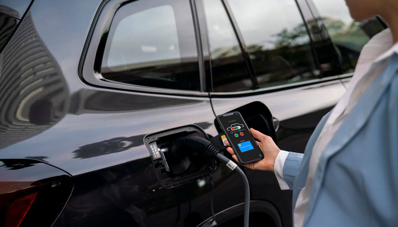 Electric vehicle charging station is convenient and easy via mobile phone