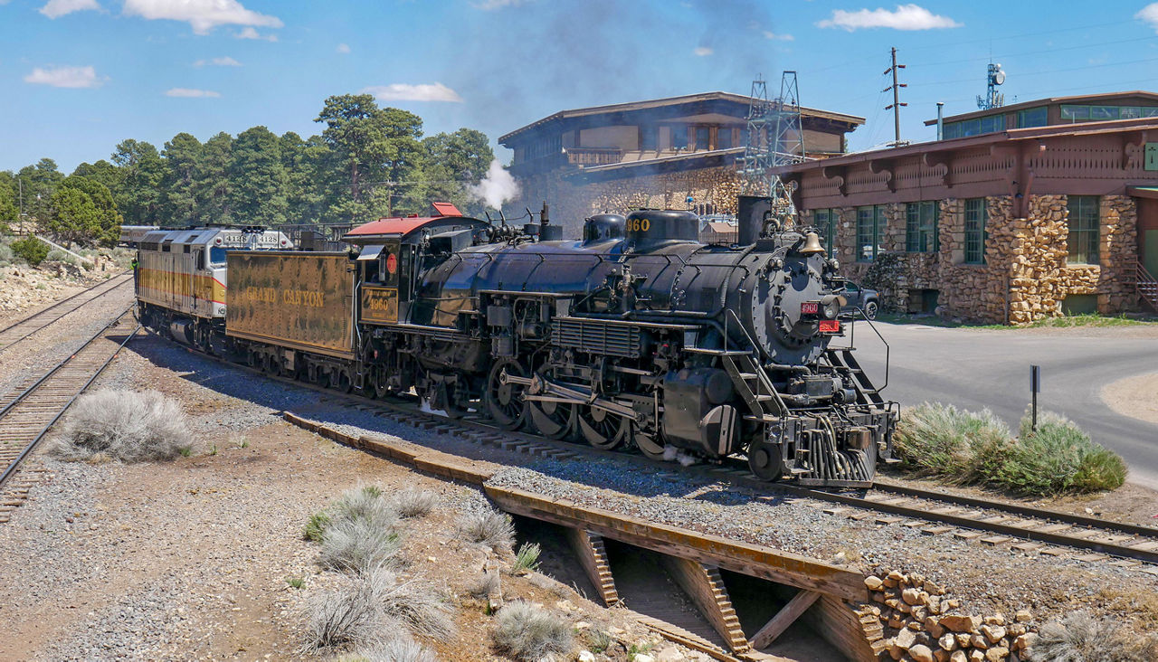 Grand Canyon Railway for a journey to the South Rim