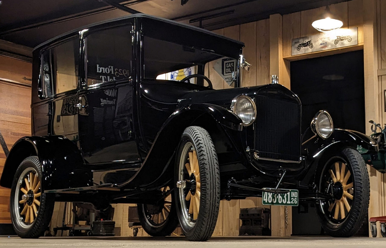 Tudor in the Model T Museum in Indiana