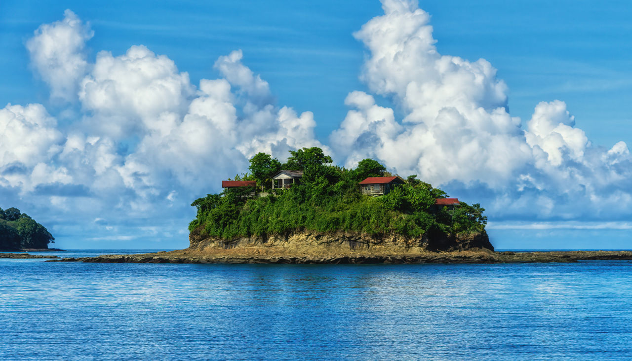 The Pearl Islands archipelago in the Pacific ocean, Panama