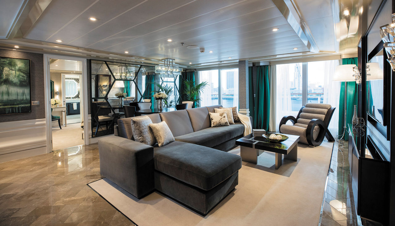 Spacious Luxury Suite on Regent cruise