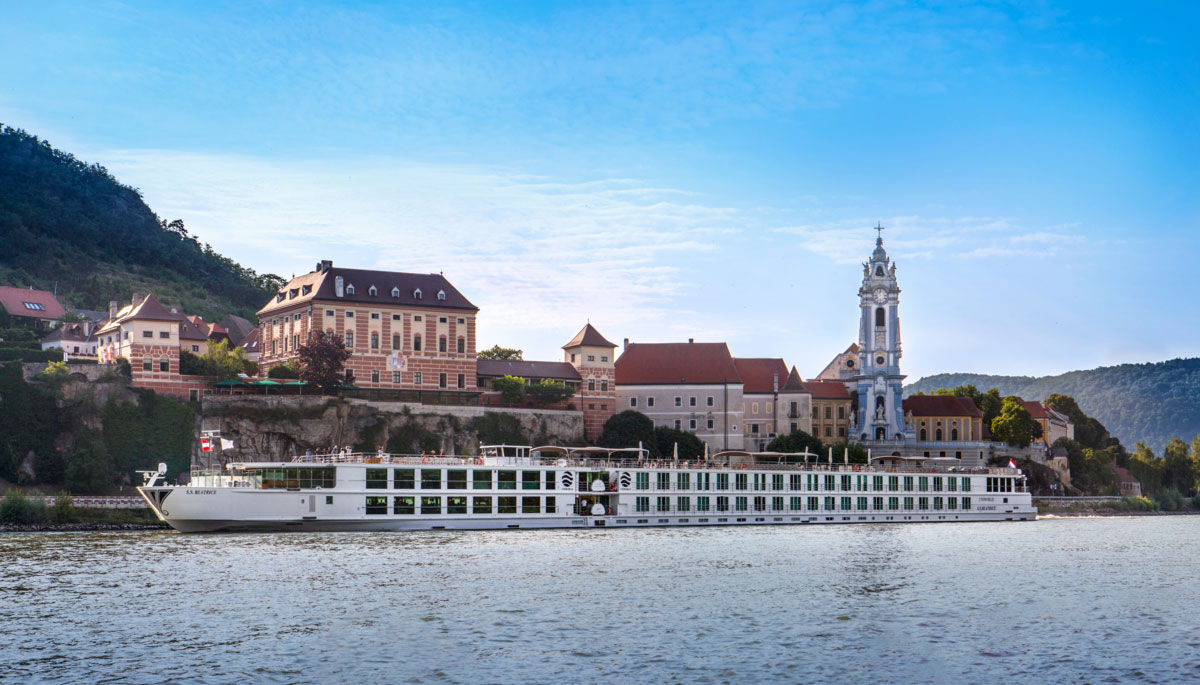 The S.S. Beatrice docked on the Danube River for a day of adventure