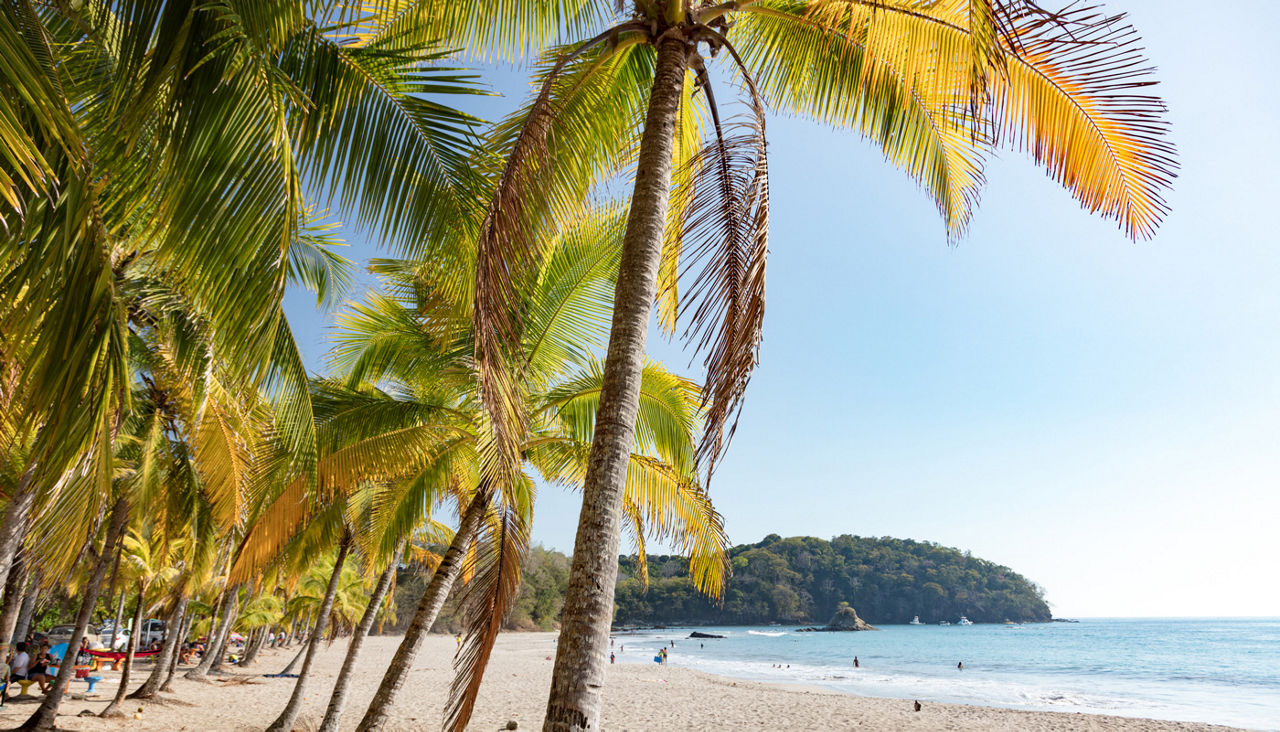 A beach on the west coast of Costa Rica