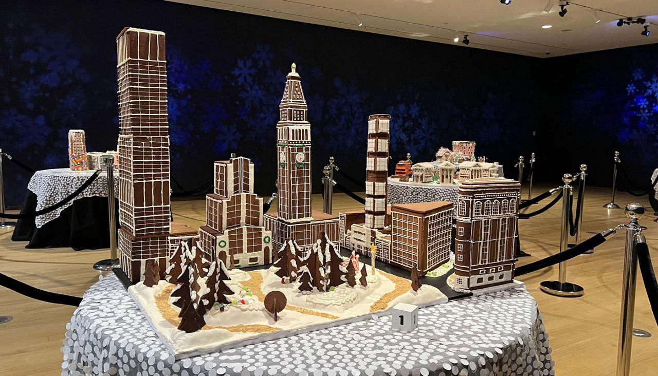 NYC's five boroughs reimagined in gingerbread by talented bakers.