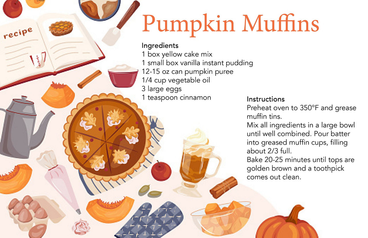 Recipe for pumpkin muffins