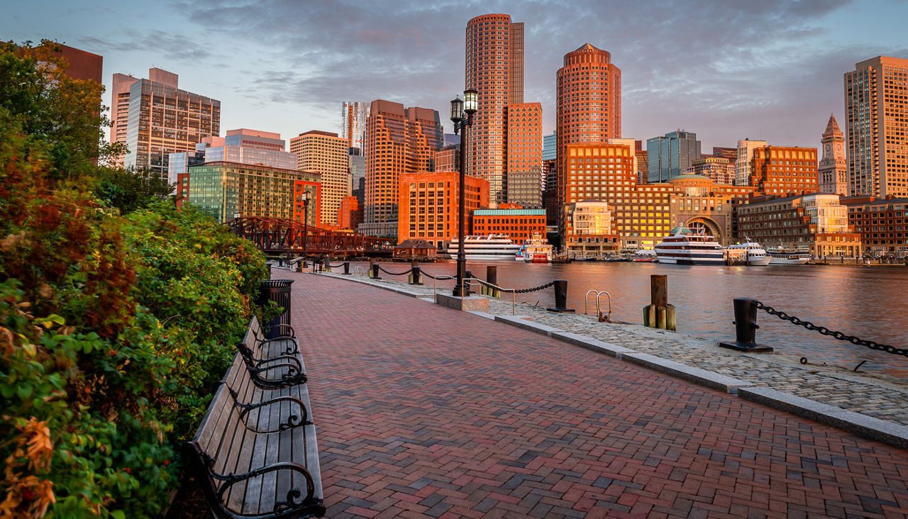 The historical landmarks and sites of Boston, Massachusetts.