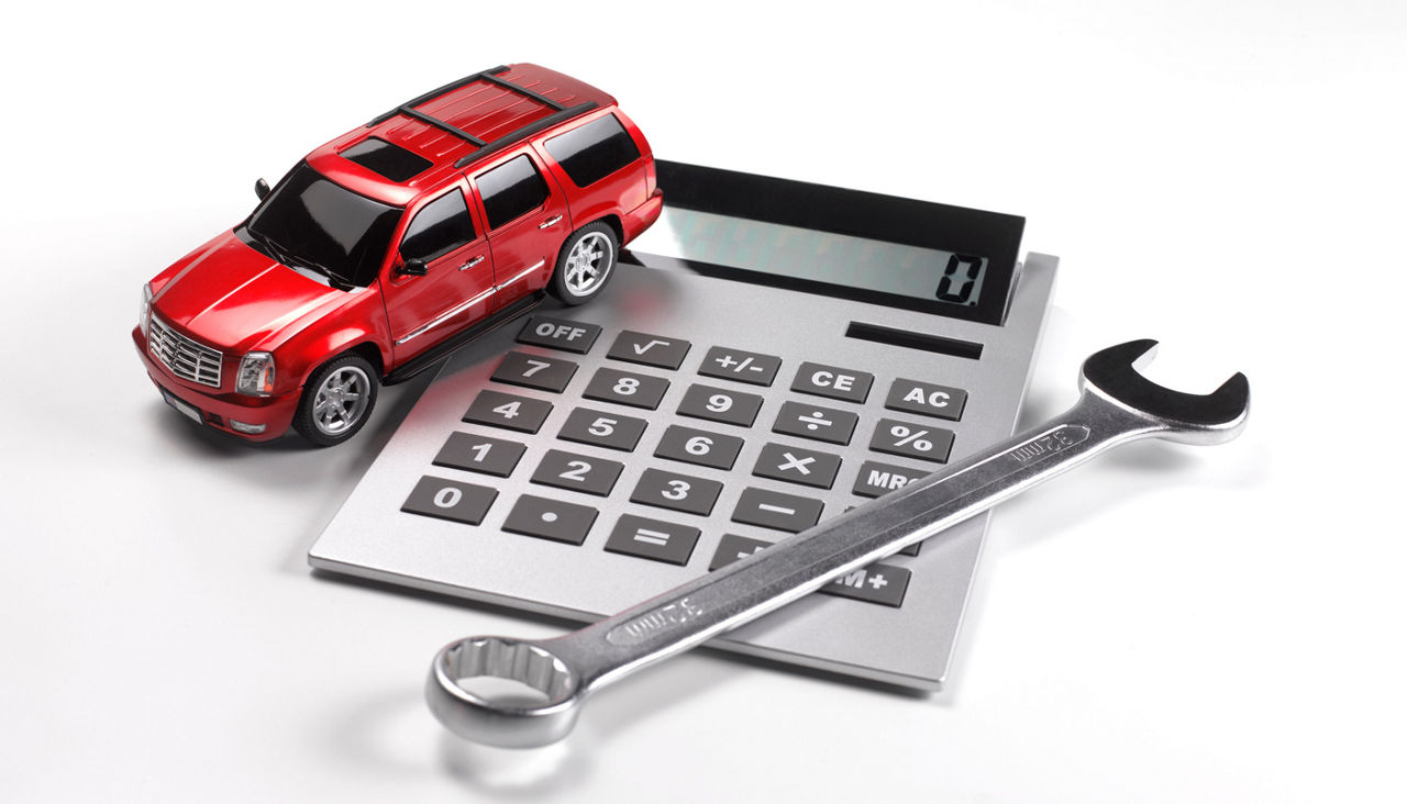 Calculator depicting cost of driving