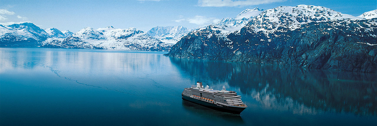 Cruise ship in Glacier Bay Alaska