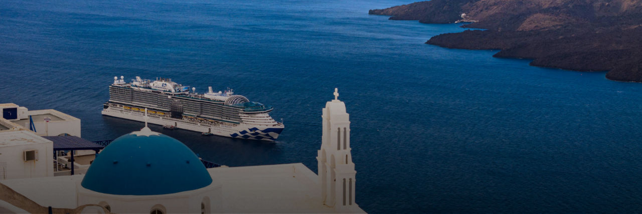 Princess cruise ship in Greece