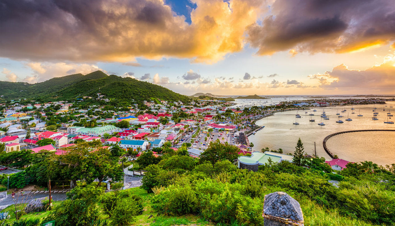 Marigot St. Martin Skyline