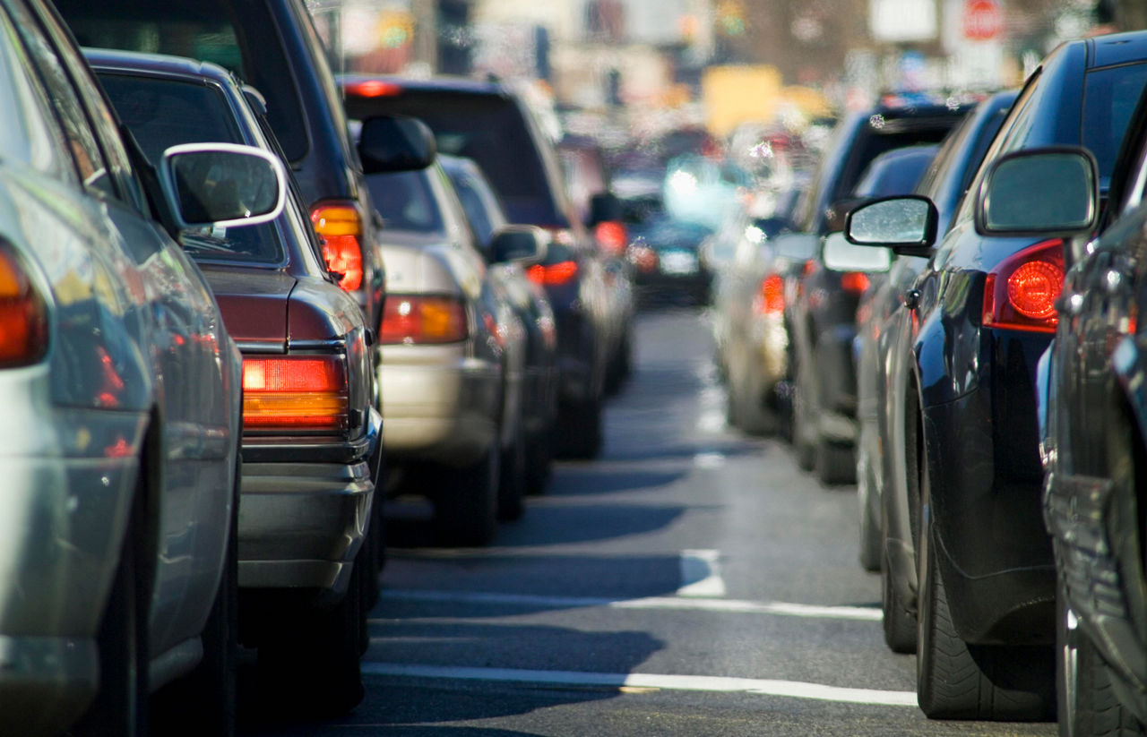 Bumper to bumper traffic