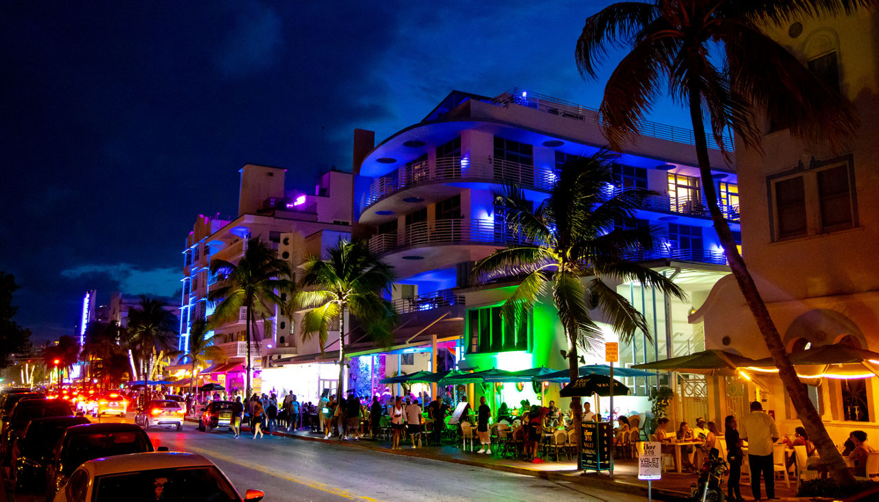 Ocean Drive Miami Beah South Beach Florida
