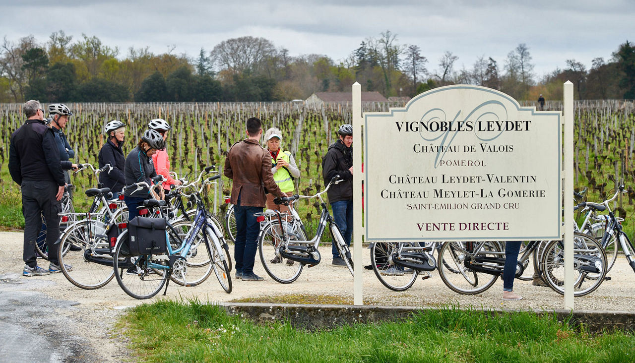 Biking excursion through the vineyards of Sain-Emilion