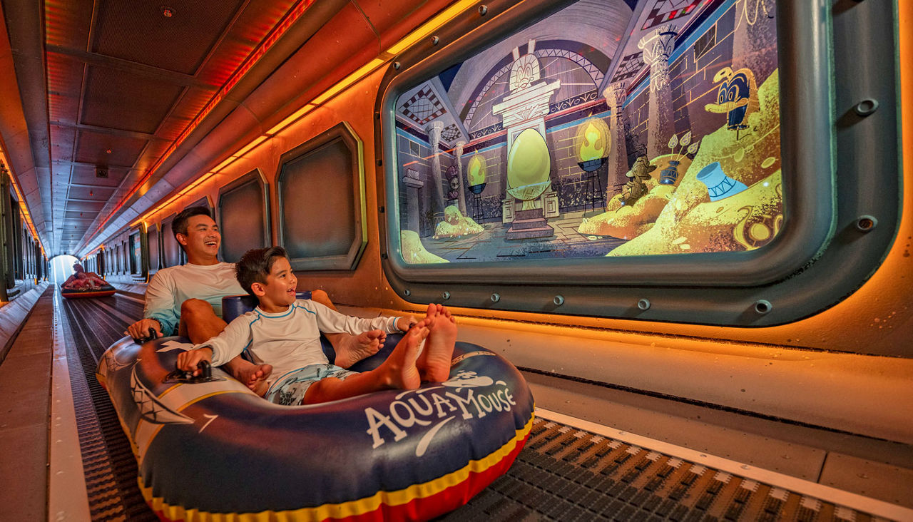 Disney Treasure's AquaMouse water thrill ride