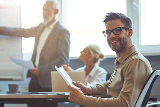 Employees in an Office