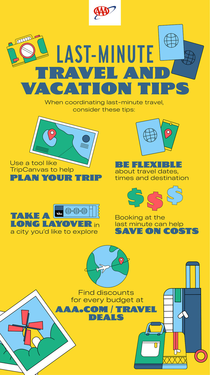 last minute travel and vacation tips