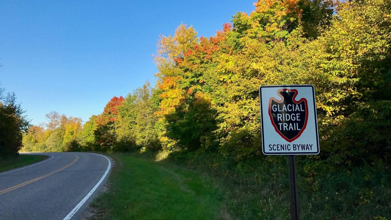 A stretch of the Glacial Ridge Trail Scenic Byway in Alexandria, Minnesota.