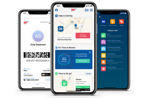 AAA Mobile App TripTik Planner