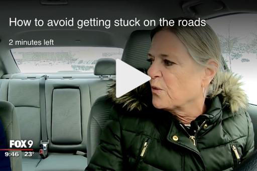 Video Thumbnail for Fox 9 Story How to Avoid Getting Stuck on the Road