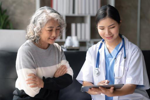 Doctor with a patient